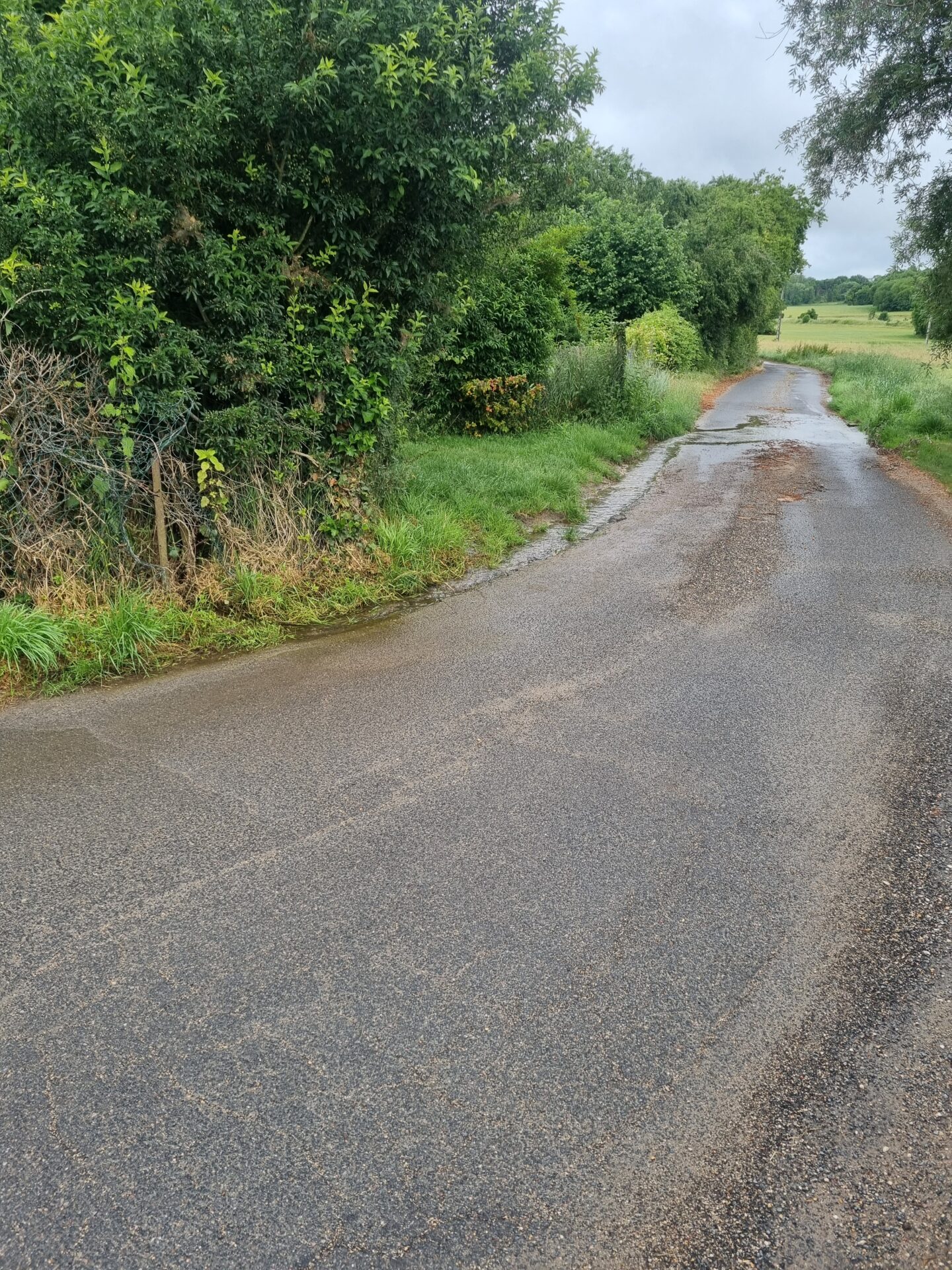 Remplacement du réseau fossé de la fontaine en béton par un busage de 350 mm en PVC sur la commune de Perthes-en-Gâtinais